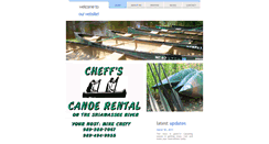 Desktop Screenshot of cheffscanoerental.com
